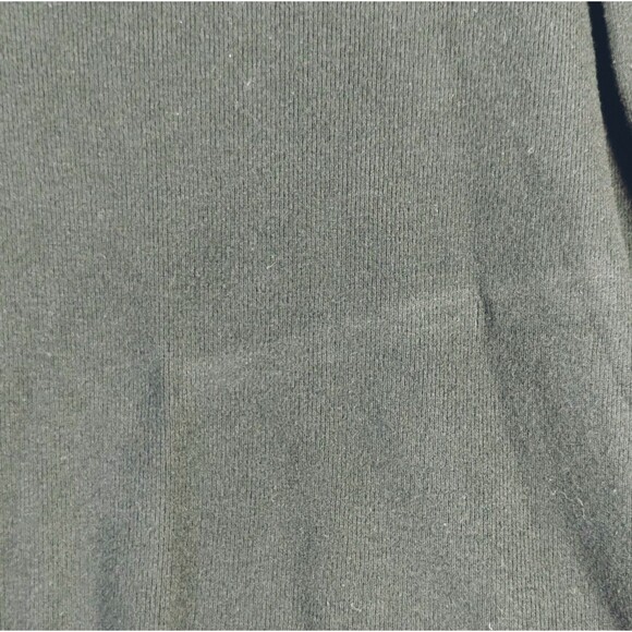 Vila Milano Sweater Woman's L Long Sleeve Bling Mock Zip Turtleneck Black Knit - Picture 4 of 10